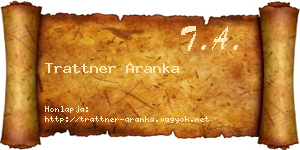 Trattner Aranka névjegykártya